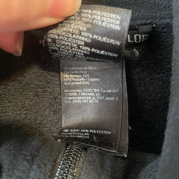 The North Face Jacket Womens Med Black Osito Gorpcore Athleisure Fleece Zip Up - Picture 5 of 12